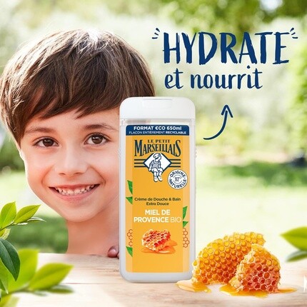 Le Petit Marseillais  Гель для душа и ванны Le Petit Marseillais Happiness 650 мл — фото 2