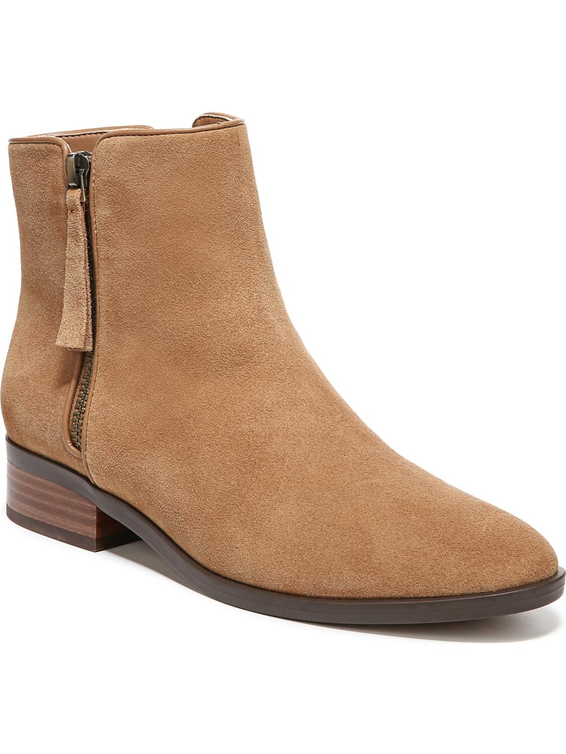 

Женские ботильоны Robin на блочном каблуке с застежкой-молнией Naturalizer, цвет Golden Carmel Suede