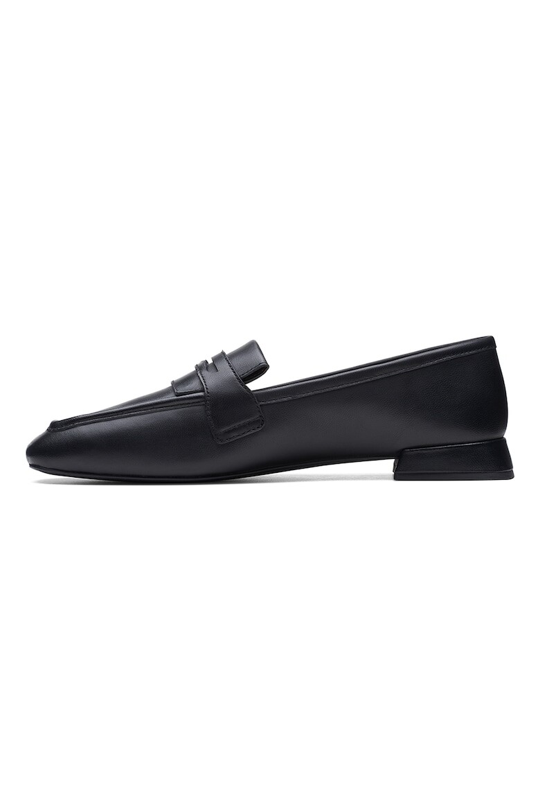 

Кожаные мокасины с квадратным носком Clarks, черный