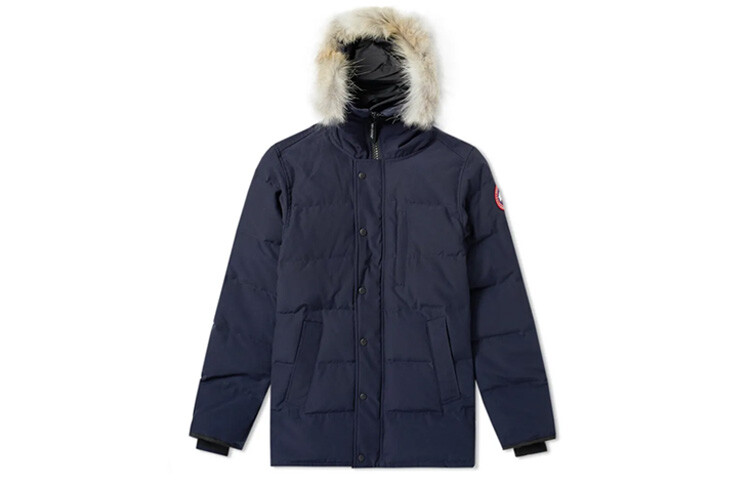 

Мужской пуховик Canada Goose, темно-синий