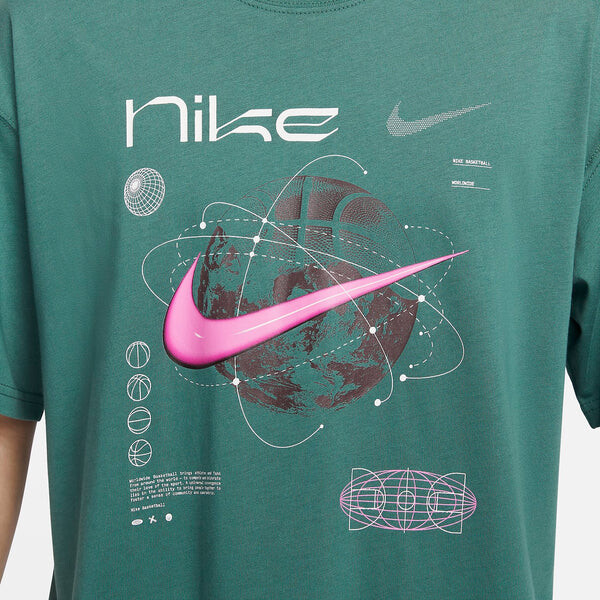 Футболка max90 баскетбольная футболка Nike, зеленый — фото 3