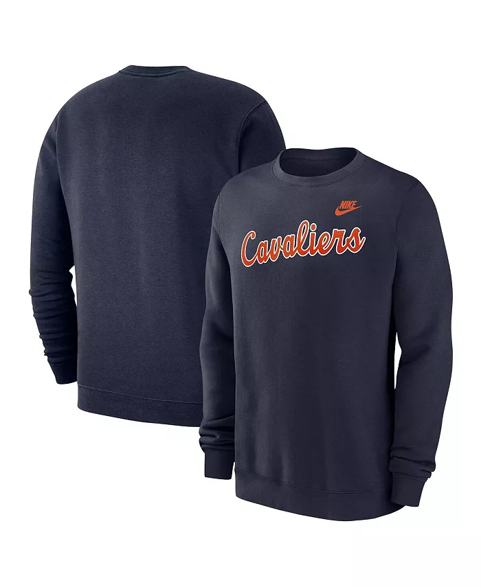 

Мужской синий толстовка с подкладкой Virginia Cavaliers Club Nike