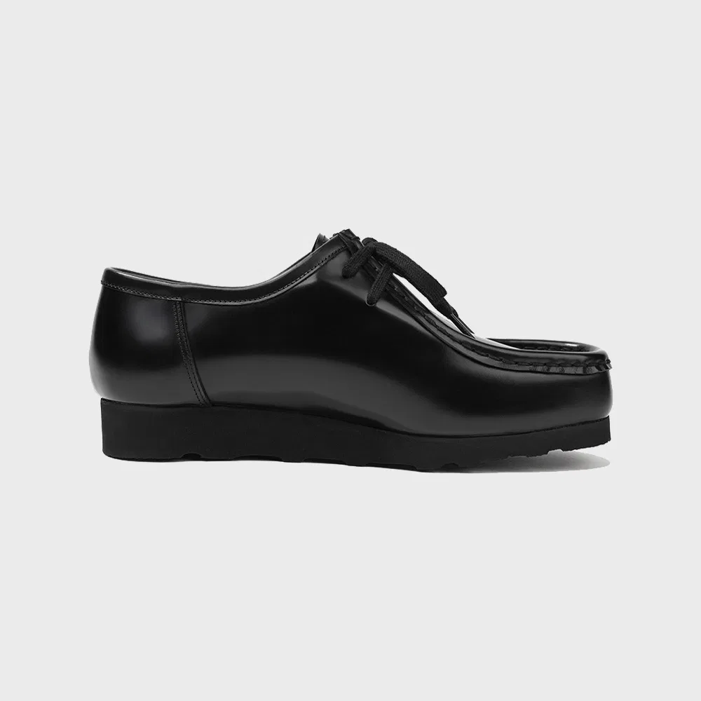 Мужские тирольские туфли Firenze.A Olins с подошвой Vibram Morflex, чёрные — фото 3