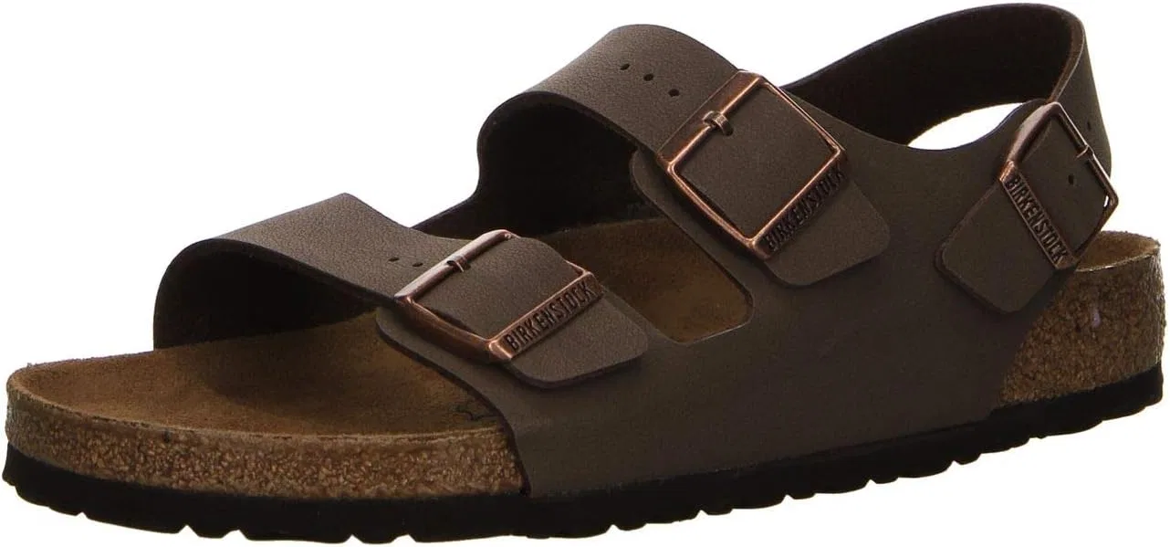 Сандалии Birkenstock Classic Milano унисекс с ремешком на щиколотке для взрослых, коричневый
