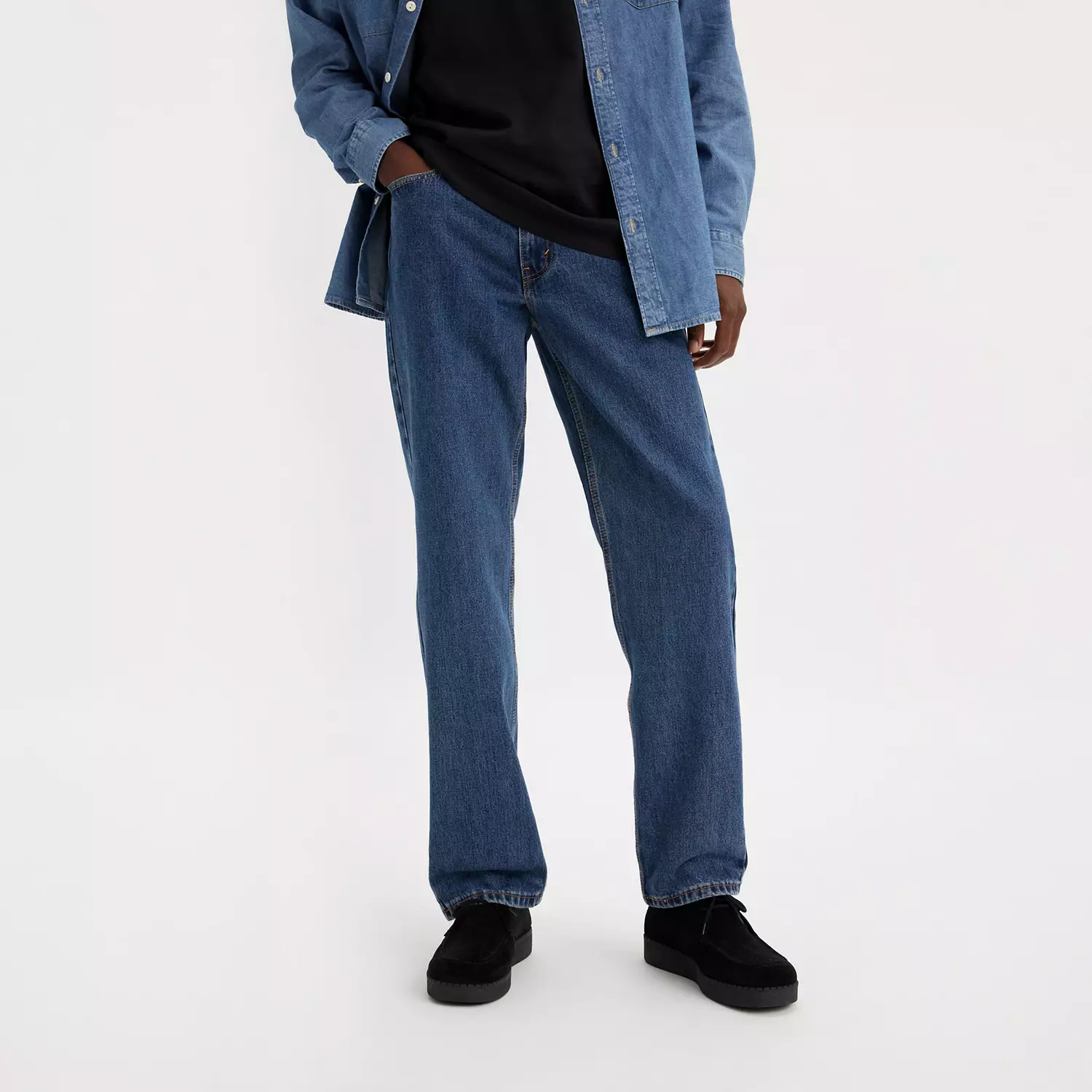 Мужские джинсы Levi's 505, цвет Dark Stonewash