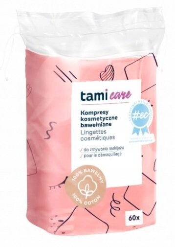 

Ватные косметические подушечки, 60 шт. TAMI CARE, Colfarm