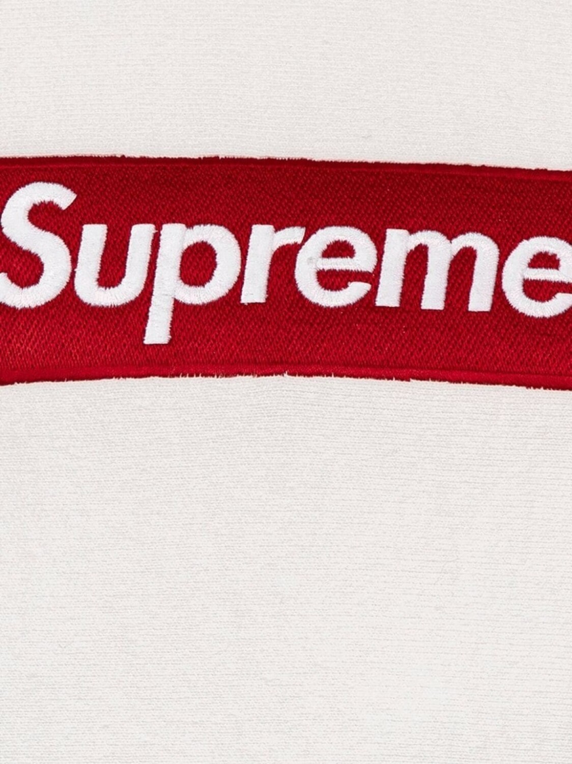 Худи Box Logo из коллекции осень-зима 2021 Supreme, белый — фото 2