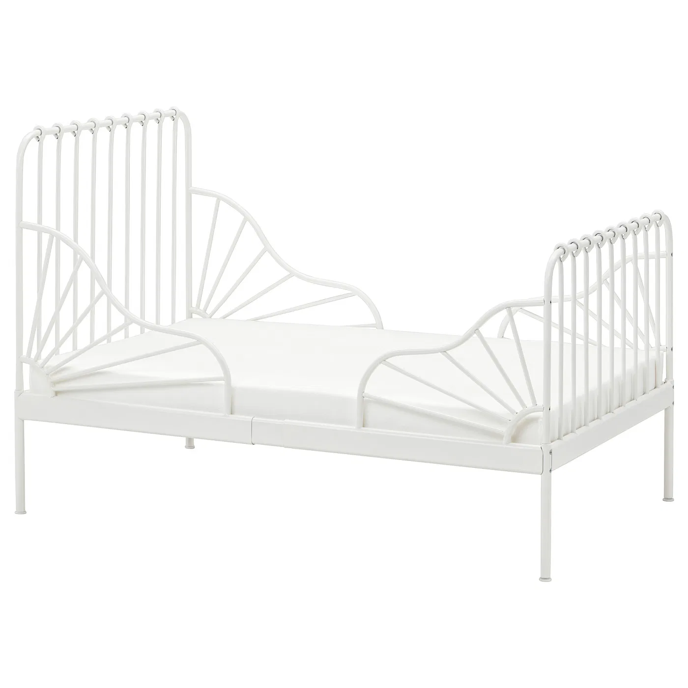 Раздвижная кровать IKEA MINNEN, 80x200 см, белый
