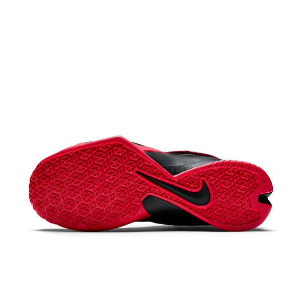 Кроссовки Nike LeBron Zoom Soldier 8 'Black Varsity Red', черный — фото 2