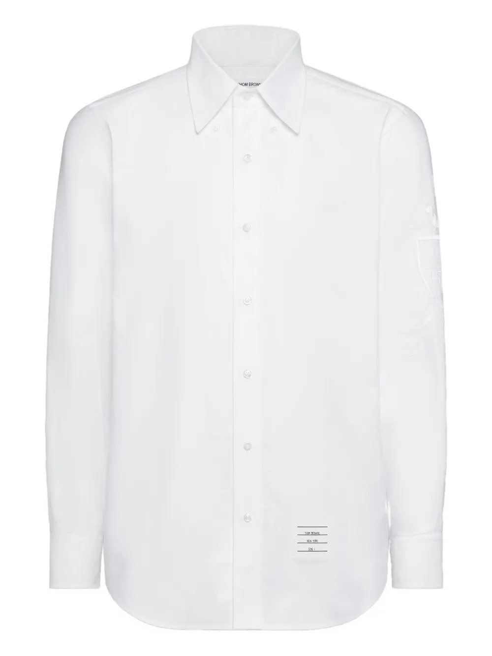 

Рубашка на пуговицах с длинными рукавами Thom Browne, белый