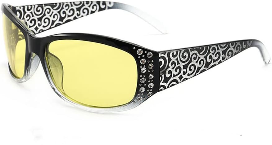 

Женские поляризованные солнцезащитные очки, женские солнцезащитные очки со стразами, очки для вождения, путешествий и активного отдыха, солнцезащитные очки UV400 для женщин Generic, 12 Night Vision