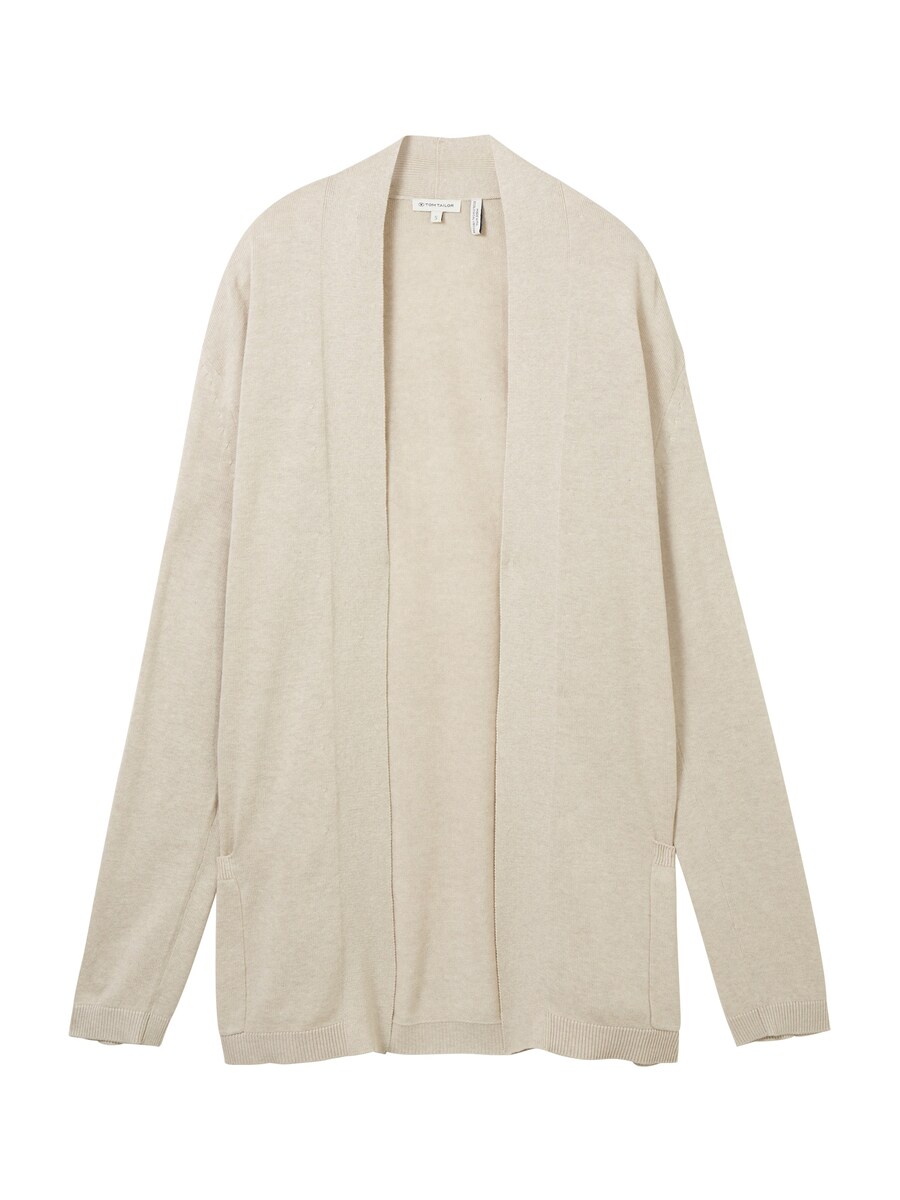 

Вязаный кардиган TOM TAILOR Knit Cardigan, бежевый