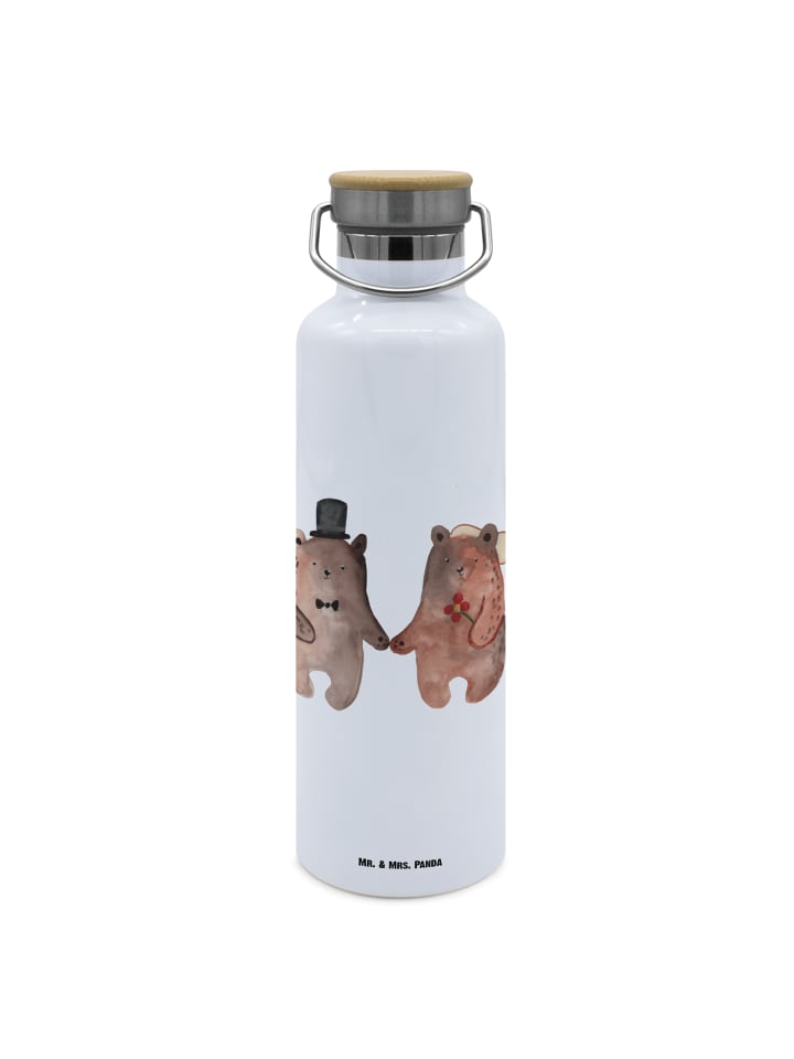 

Mr. & Mrs. Panda Медведь пьет из бутылки, свадьба без слов в белом цвете