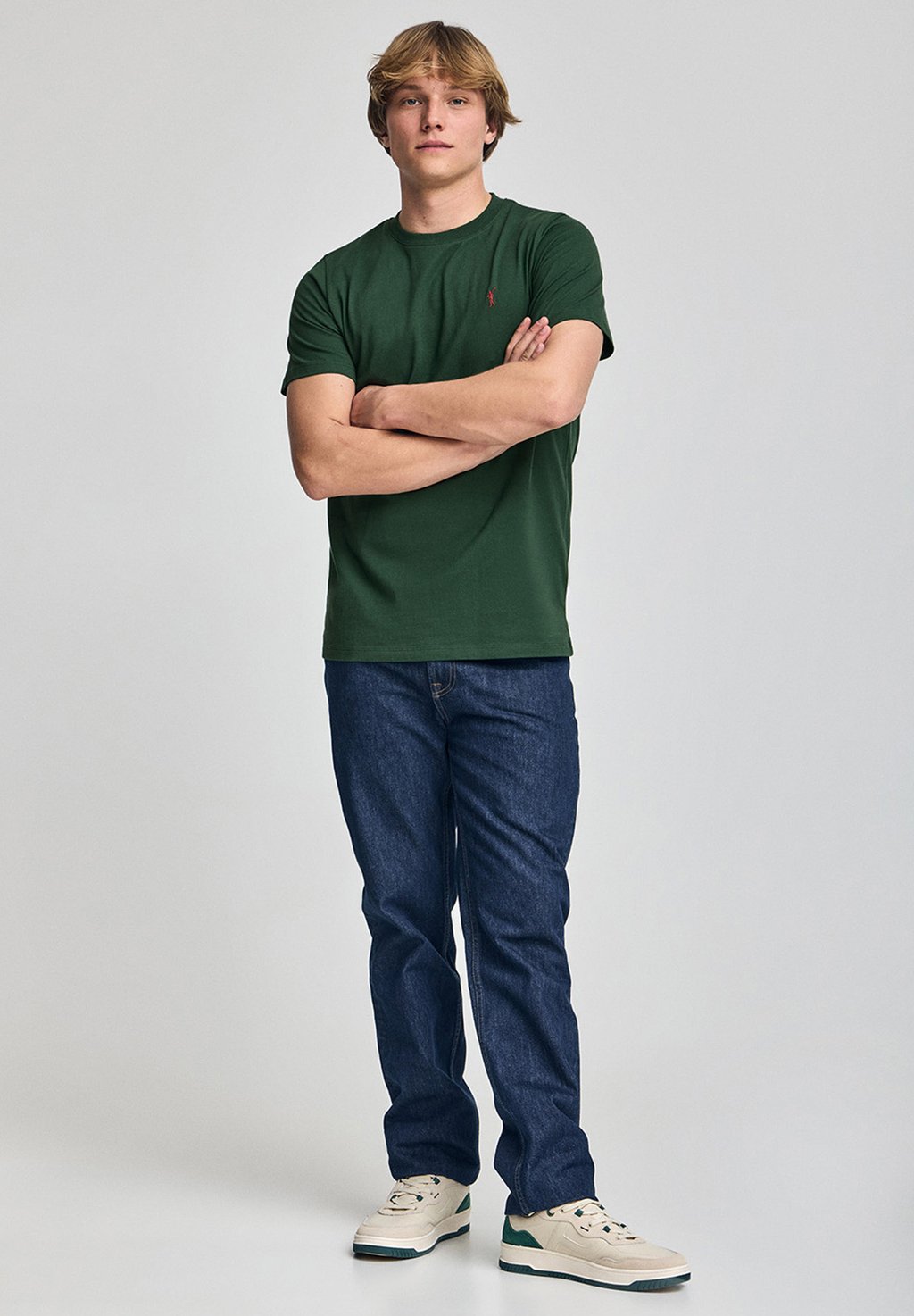 

Базовая футболка SHORT SLEEVE CREWNECK RIGBY GO Polo Club, зеленый
