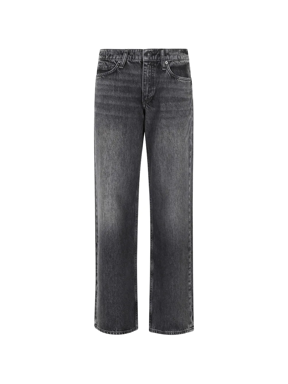 

Прямые джинсы свободного кроя Rag & Bone, серый