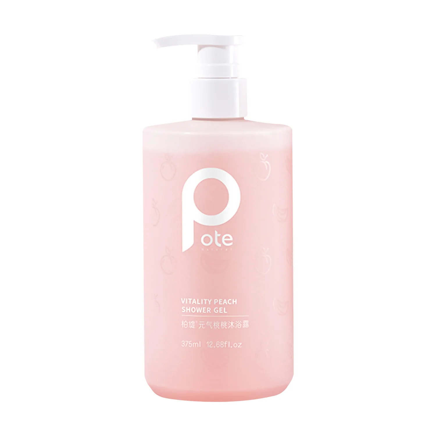 POTE Гель для душа Fresh Look Peach с ароматом персика для снятия зуда и глубокого очищения 375 мл/475 мл — фото 3