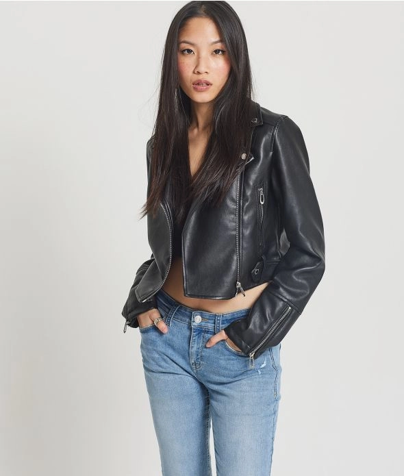 

Куртка из искусственной кожи Cherie Retro Jeans, черный