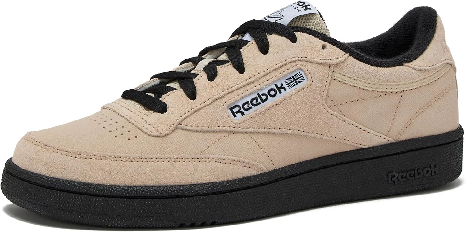 

Мужские теннисные кроссовки Reebok Club C 85, повседневные модные белые кроссовки для мужчин, черно-белый