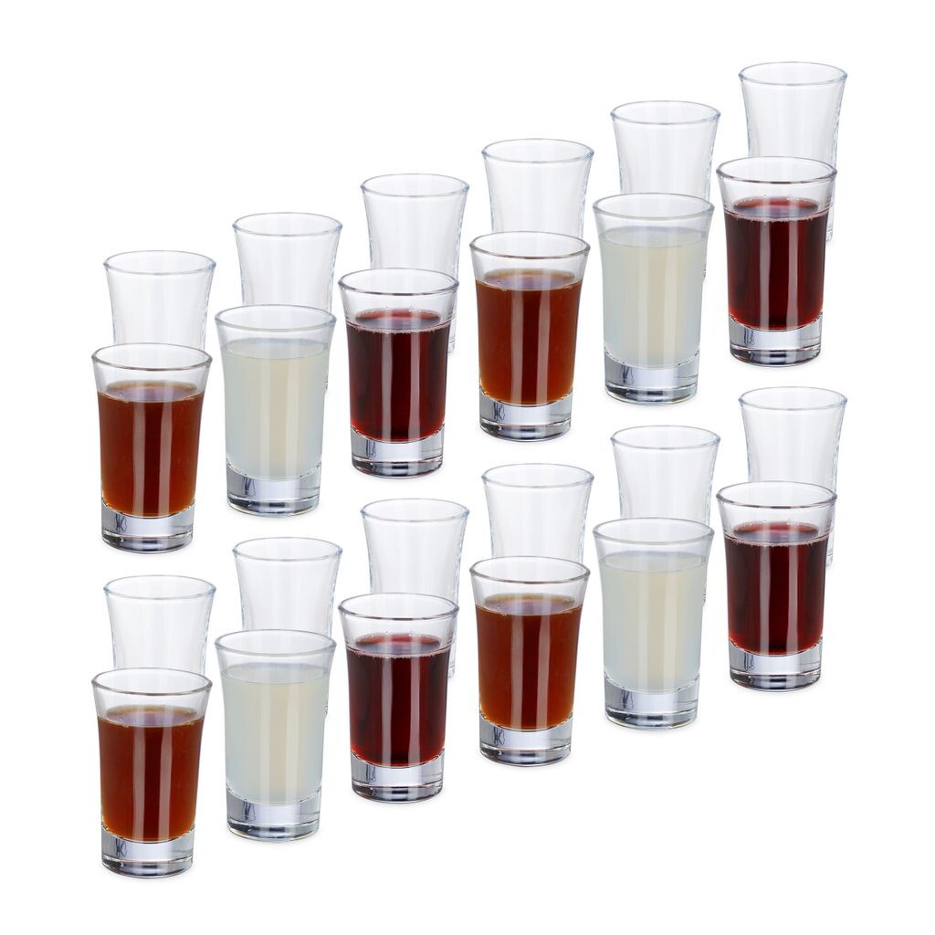 

Relaxdays 24 рюмки 4cl, прозрачный