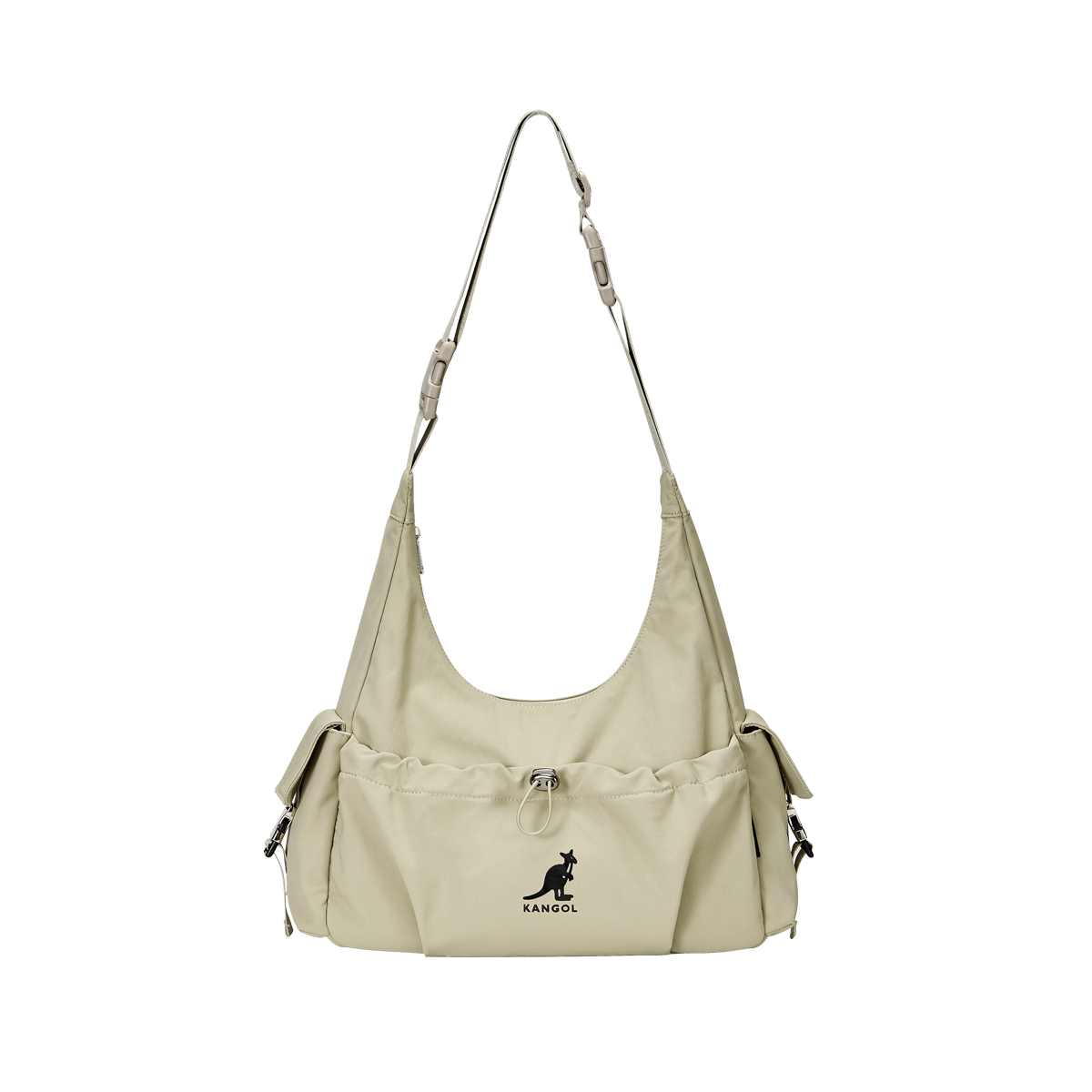 

KANGOL Нейлоновая наплечная сумка унисекс разноцветная, Milk Tea Apricot