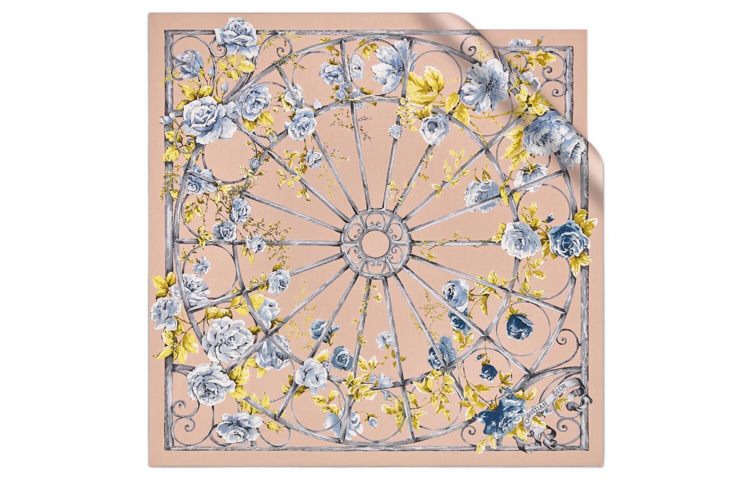 

DIOR Шёлковый шарф женский розовый, Pink