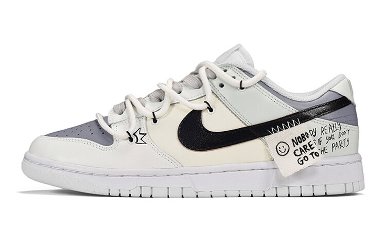 

Кроссовки Nike Dunk Skateboard Shoes Women's Low-Top Gray White