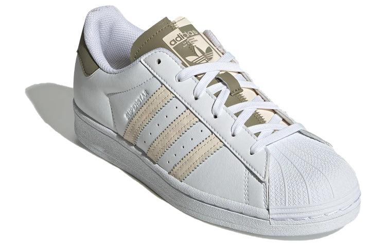 Кроссовки (WMNS) adidas Superstar 'White Olive Green' GW7256 — фото 3