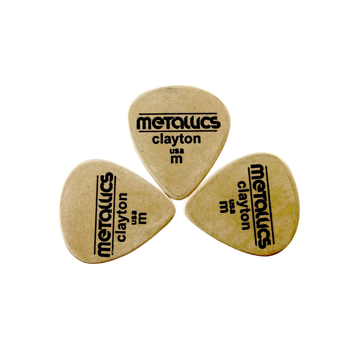 

Стандартный медиатор Clayton Metallics, 3 шт., латунь