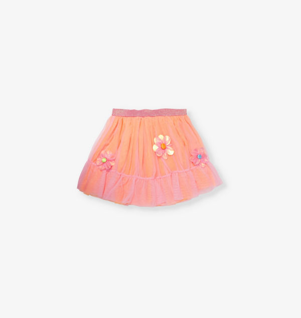 

Юбка-Пачка из сетки с цветочной аппликацией 2-10 лет Billie Blush, розовый