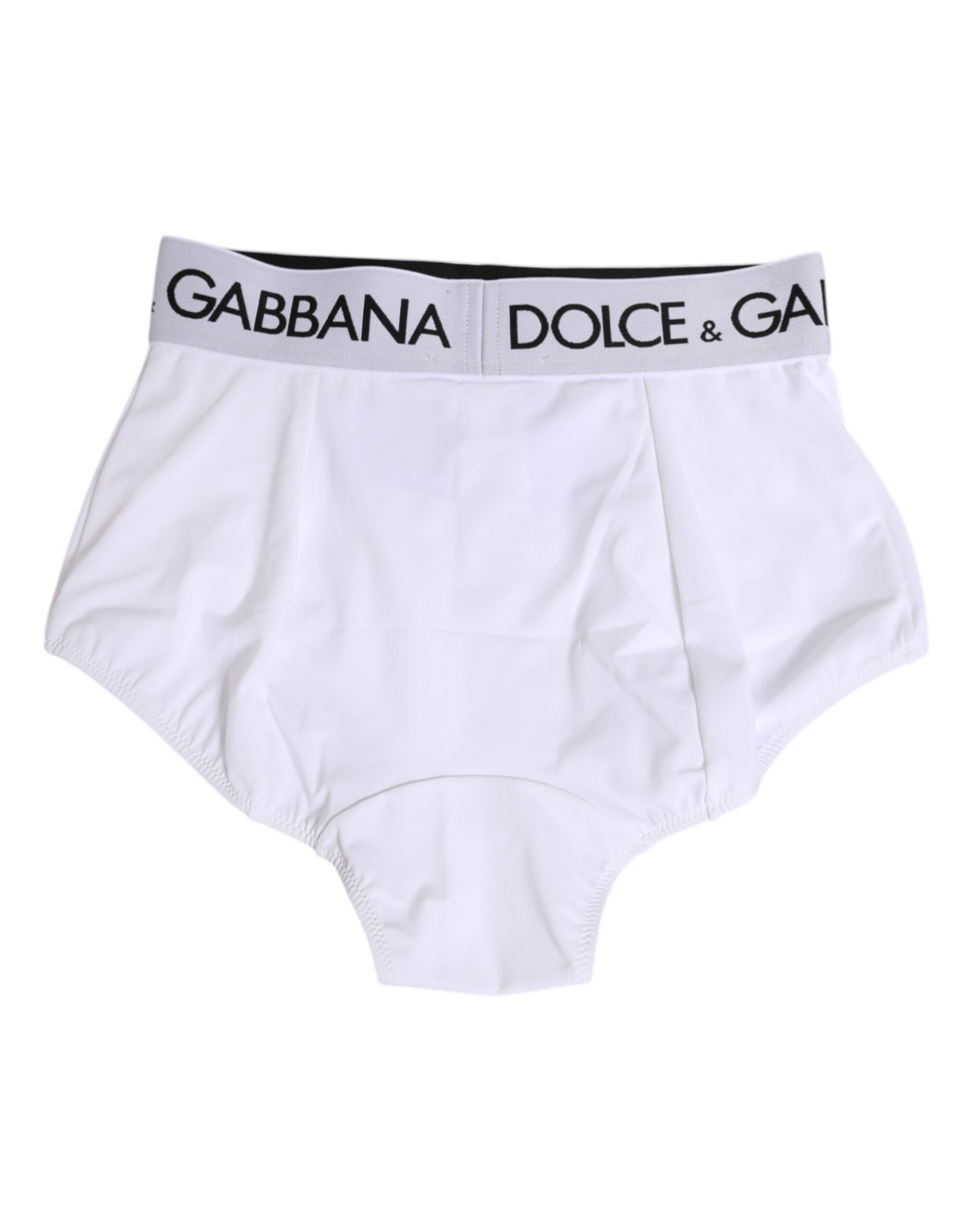 Нижнее белье из белого нейлона с логотипом на поясе Dolce & Gabbana, белый — фото 4