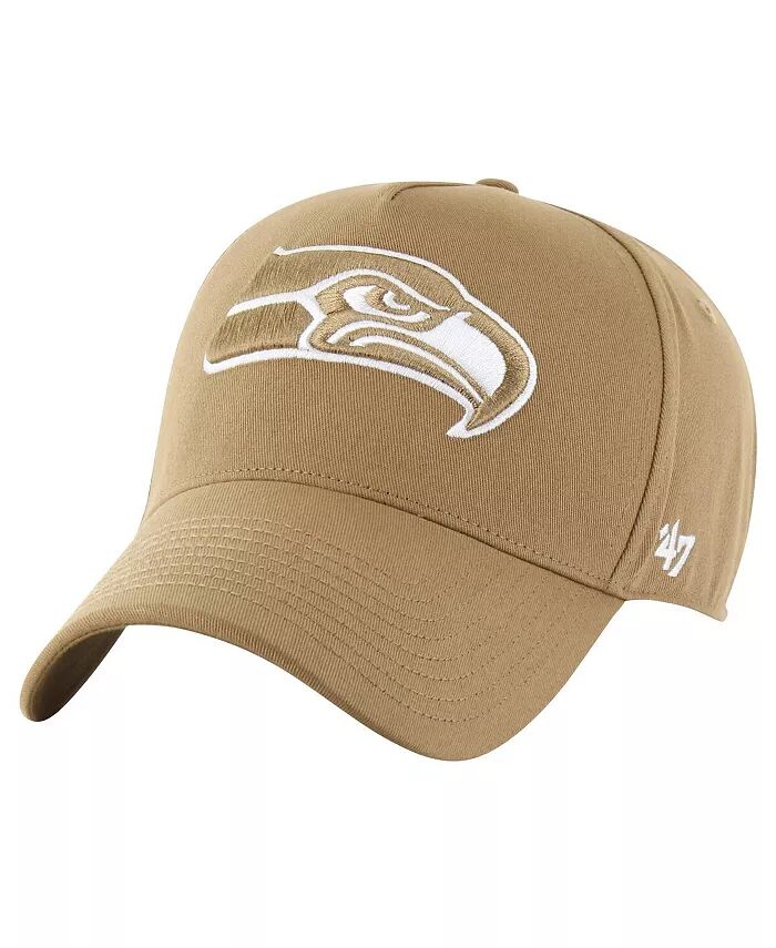 

47 Brand Мужская загорелая бейсболка Seattle Seahawks Ballpark MVP с регулируемой головкой '47 Brand