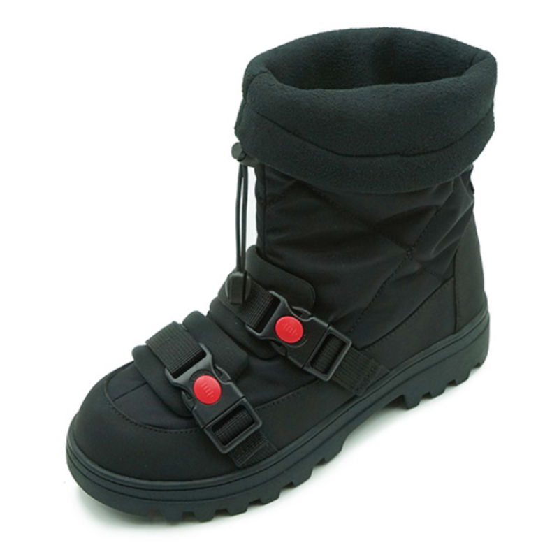 Зимние сапоги унисекс Native Shoes стеганые со шнурком, черный — фото 4