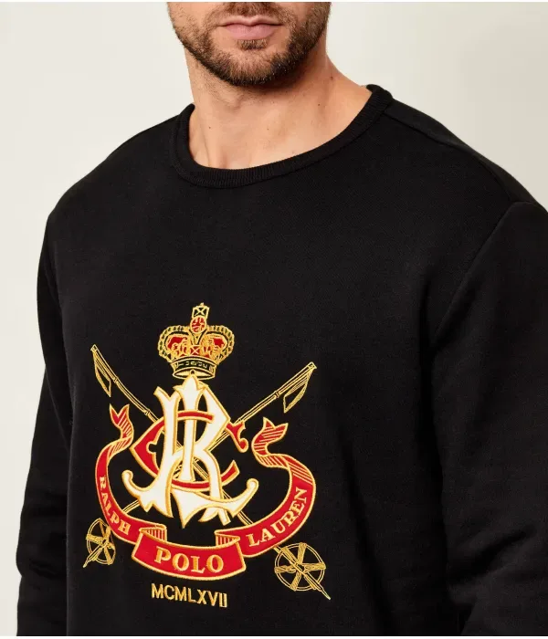 Толстовка classic fit Polo Ralph Lauren, черный — фото 4