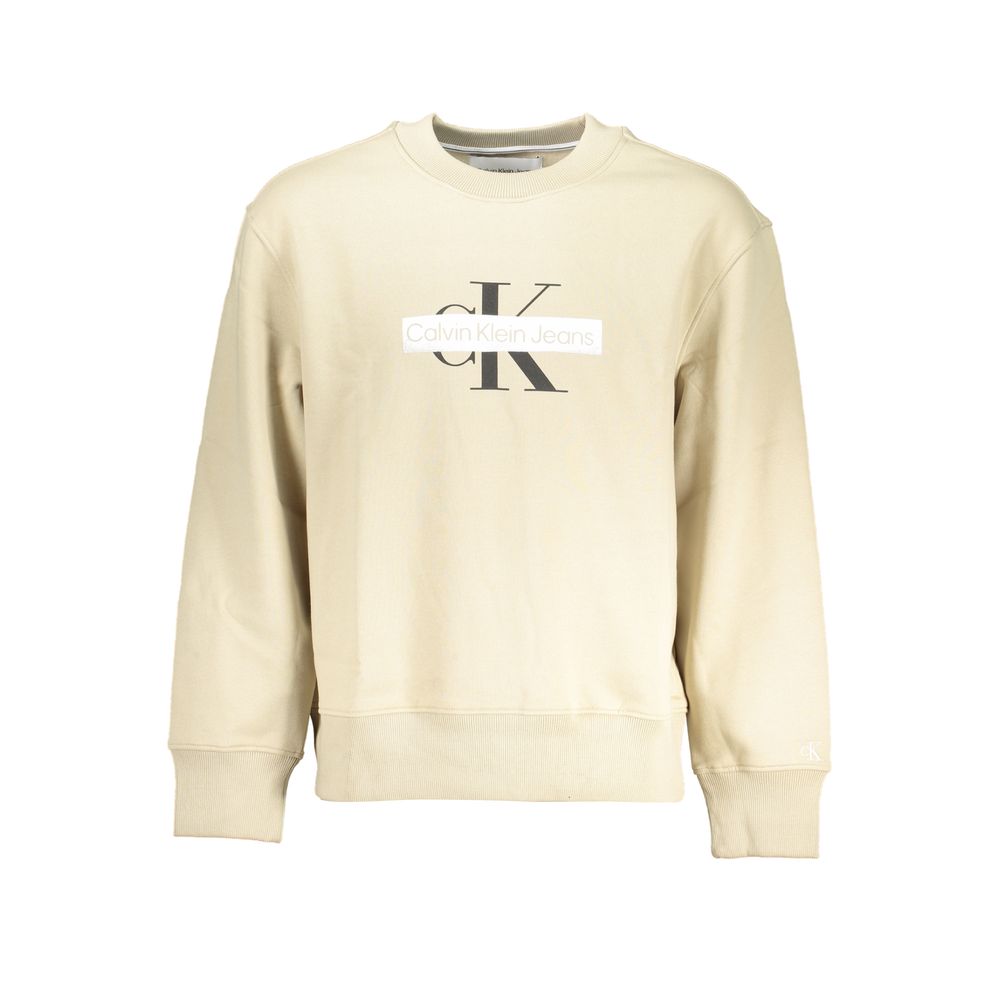 

Бежевый хлопковый свитер Calvin Klein
