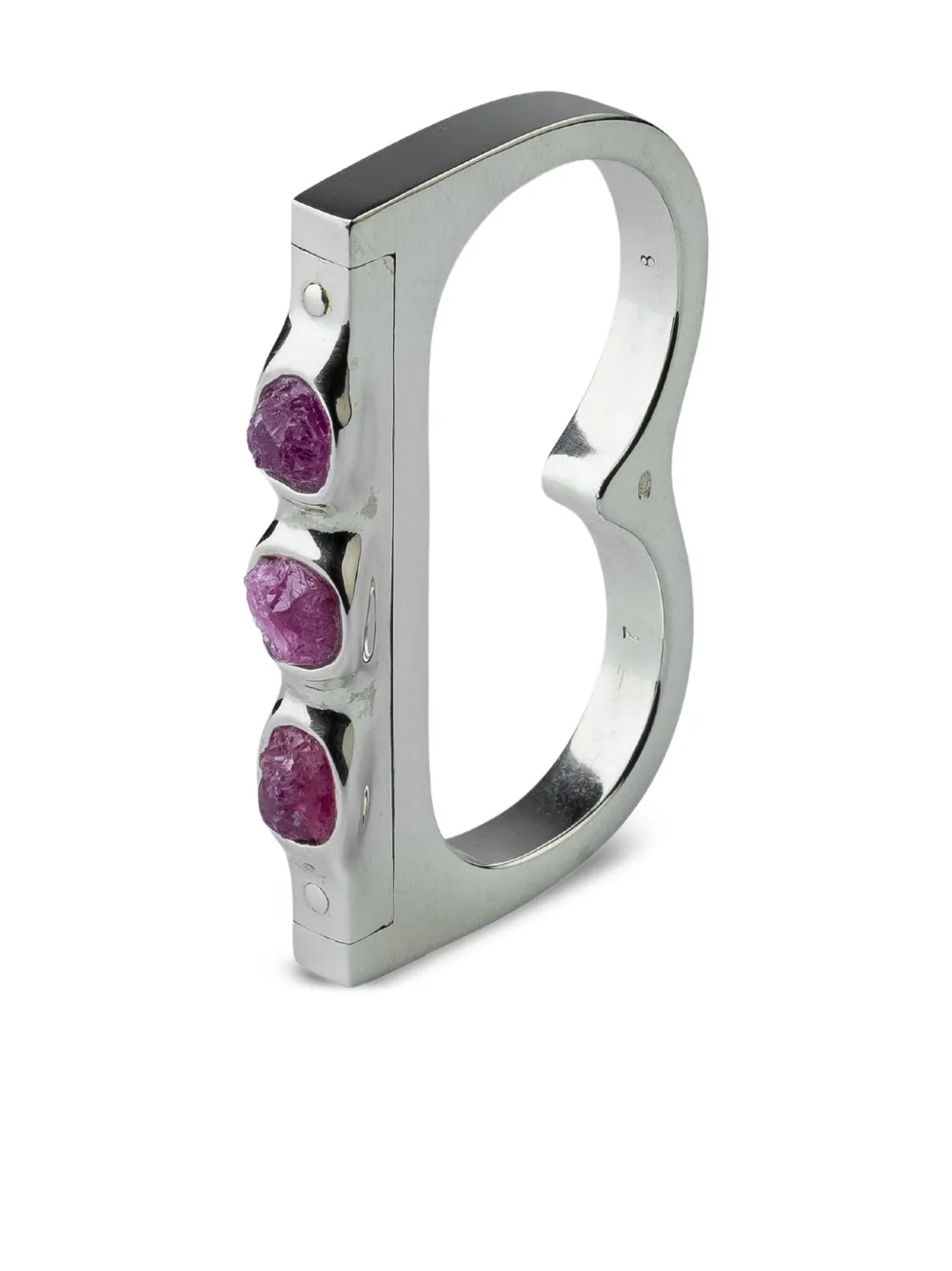 

Серебряное кольцо с рубином Parts Of Four, серебристый