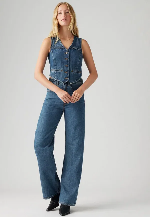 Джинсы Levi's Ribcage wide leg braided wide leg, большой ужас — фото 2
