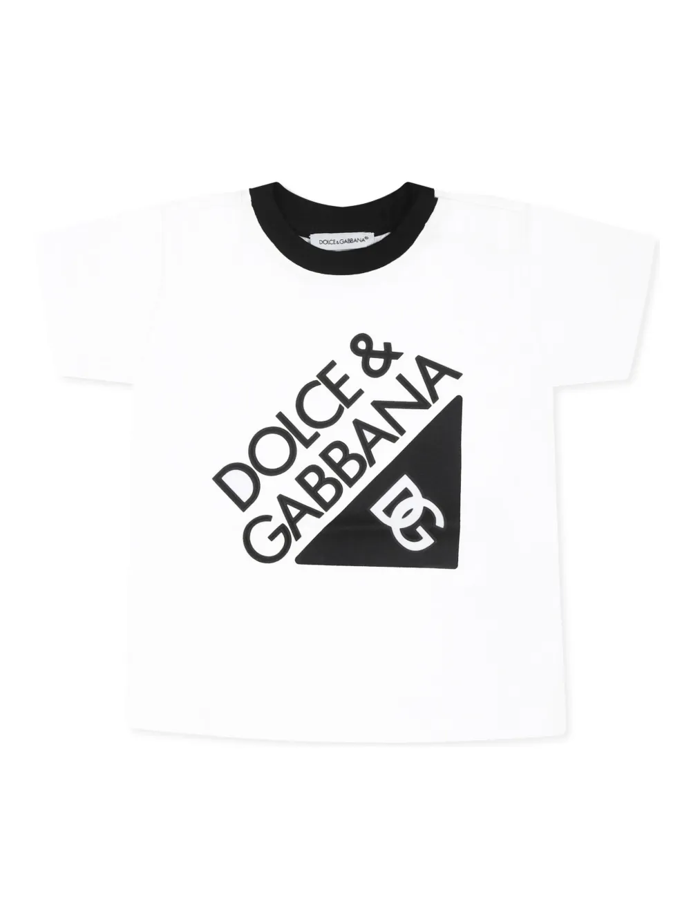 

Футболка с логотипом Dolce & Gabbana Kids, белый