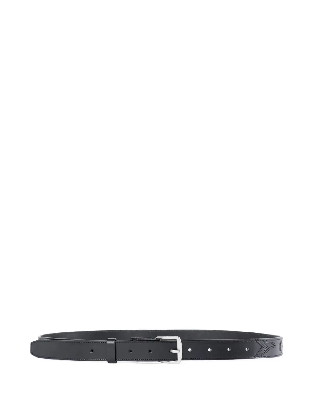

Ремень из тисненой телячьей кожи Ann Demeulemeester, черный