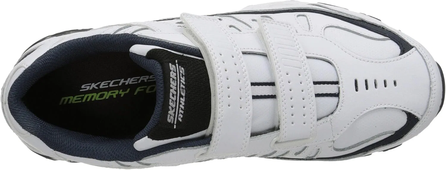Мужские кроссовки Skechers Afterburn M.fit-Fin, White Navy — фото 3