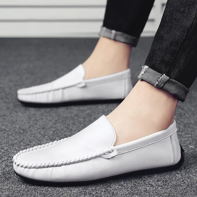 Лоферы из экокожи Men's Loafers, белый SayfuR — фото 4
