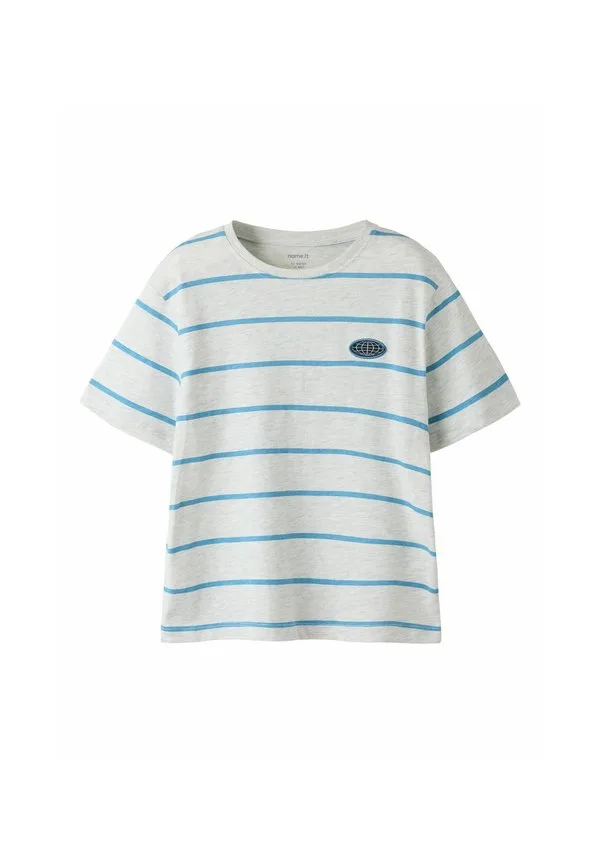 Футболка стандартного кроя с принтом Name It, Light Grey Melange