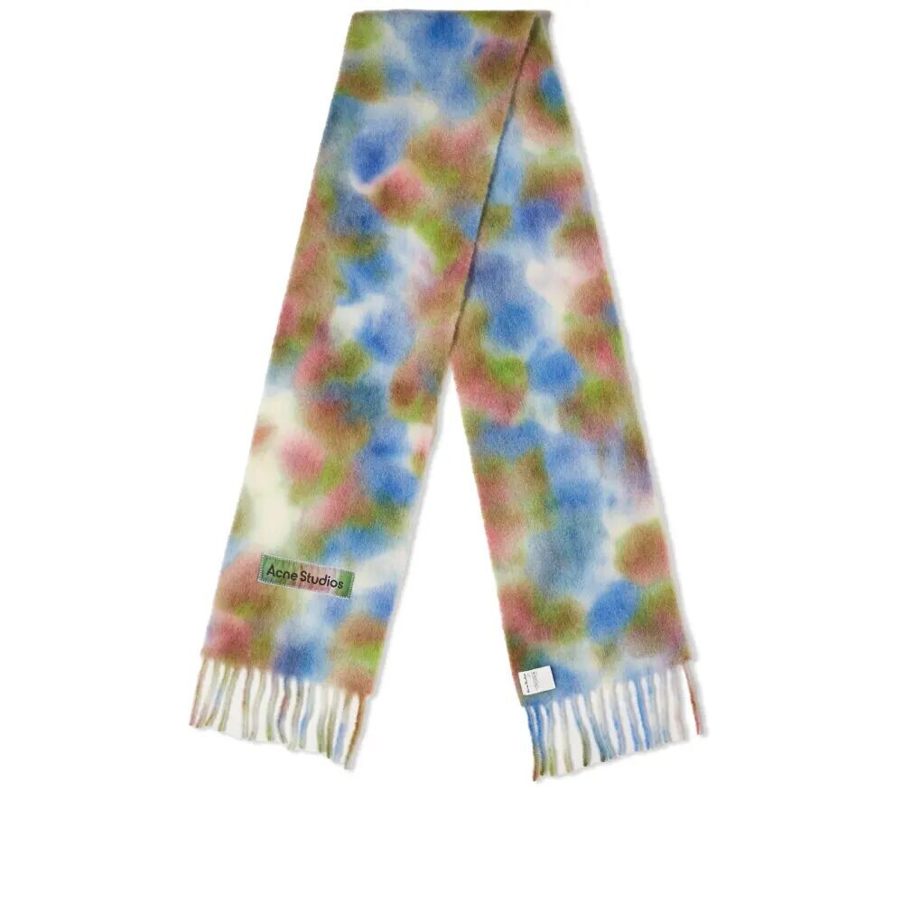 

Acne Studios Varinga Шарф Тай-Дай, зеленый