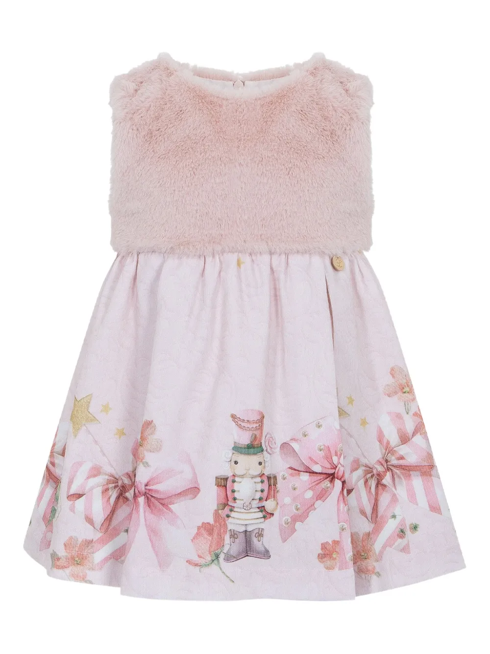 

Платье с меховой отделкой Lapin House, розовый