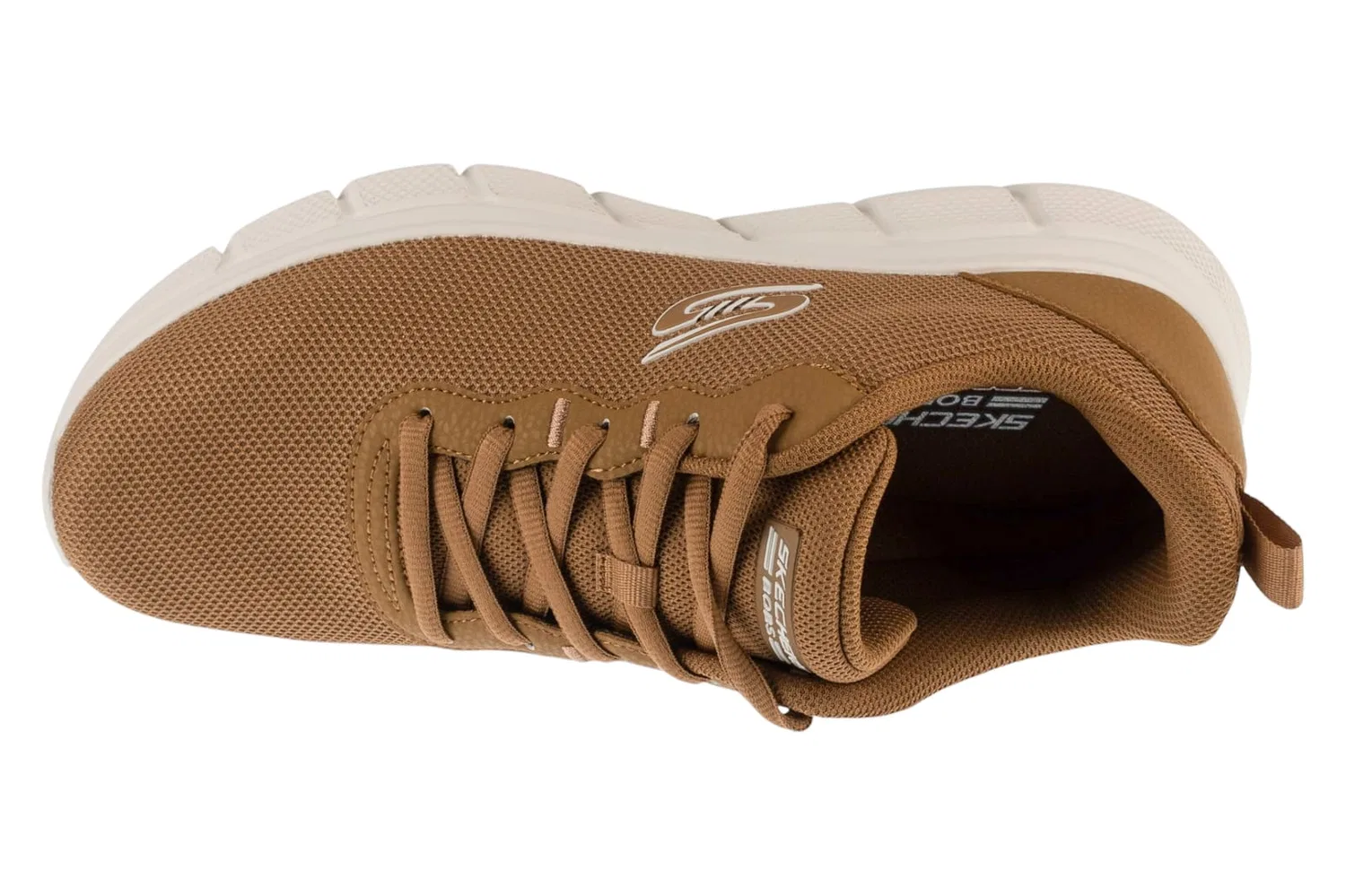 Кроссовки низкие, текстильные, Skechers, коричневый — фото 3