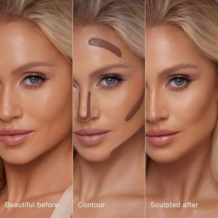 Charlotte Tilbury Hollywood Liquid Contour Wand - удобный в использовании контурный стик и жидкий бронзер для моделирования и придания формы - обеспечивает естественный, скульптурный вид., 04 Medium/Deep — фото 4