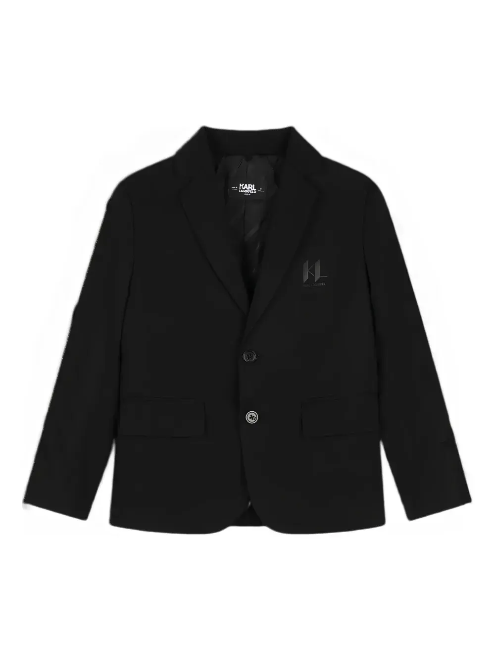 

Однобортный блейзер Karl Lagerfeld Kids, черный