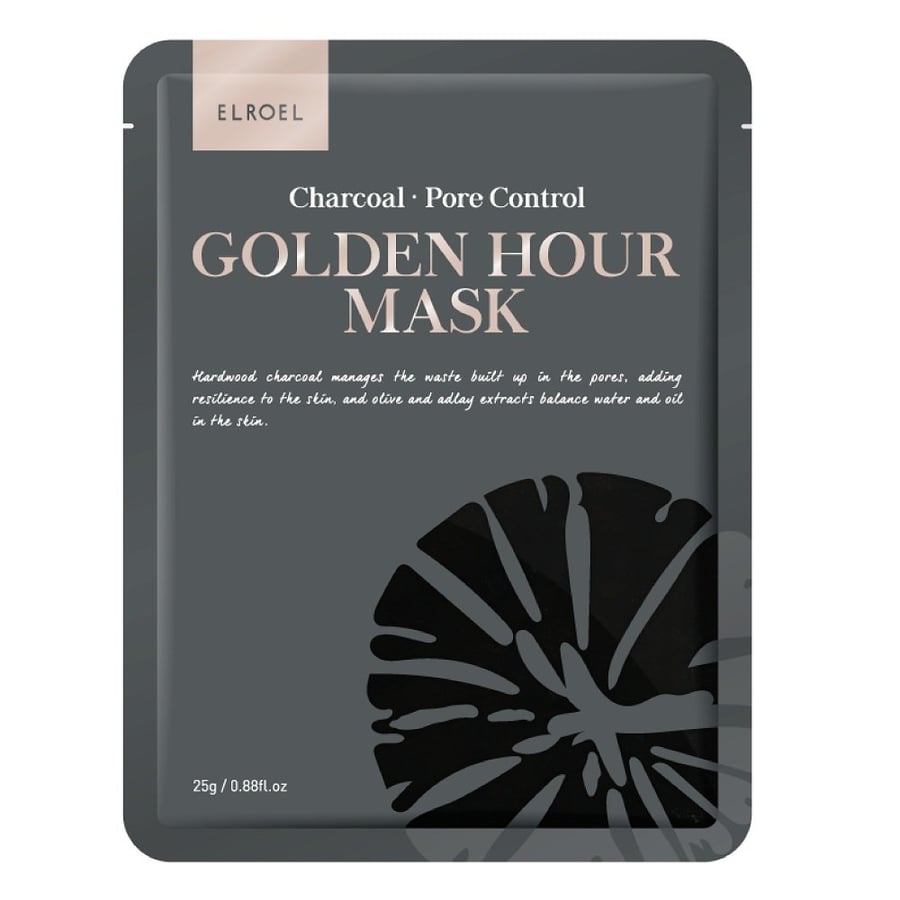 

Elroel Golden Hour Mask, очищающая маска для лица, уголь, 25 г