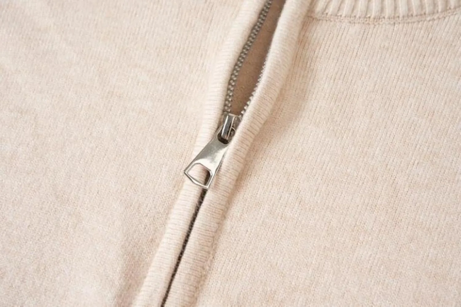 Мужской полузастегивающийся вязаный свитер Fall Winter Solid Color Casual Warm Soft Pullover — фото 3