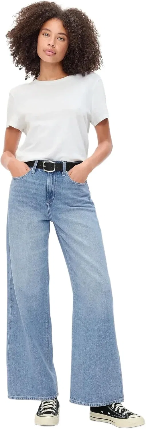 Джинсы Wide Leg GAP, Light Bergie