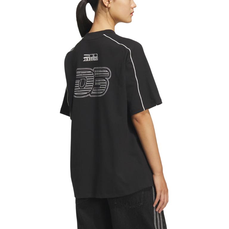 Футболка SS25 женская Adidas Originals, черный — фото 4